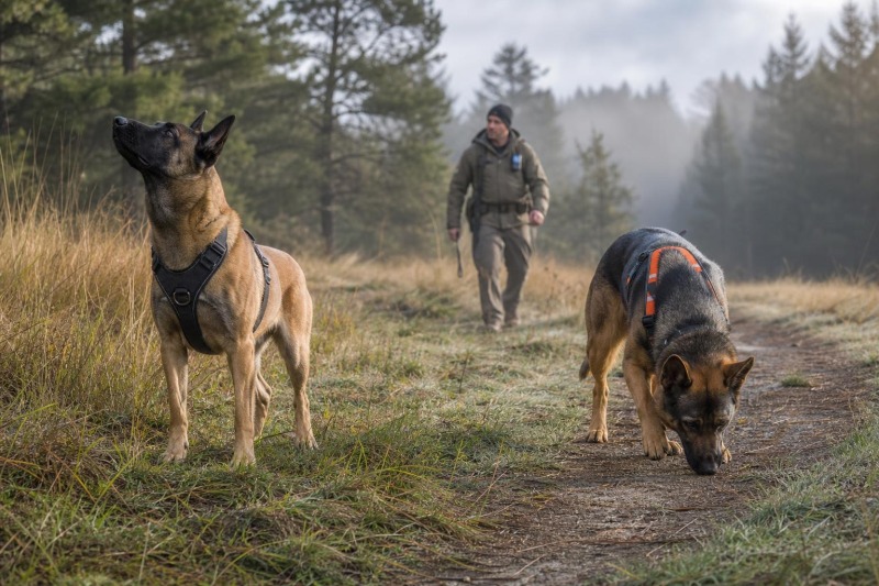 Air Scenting vs Tracking in SAR Dogs