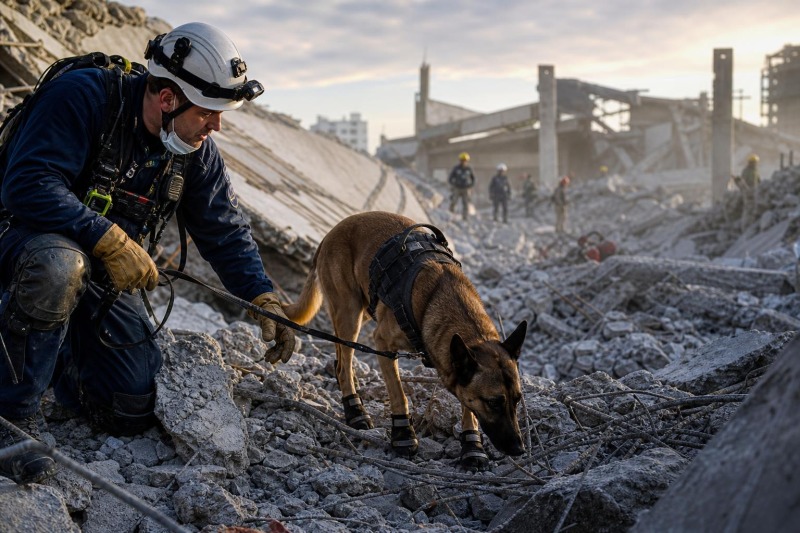 Search Dog Teams After Major Disasters
