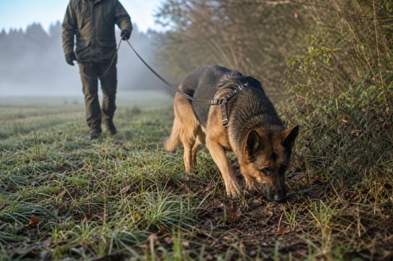 Scent Discrimination in Tracking Dogs