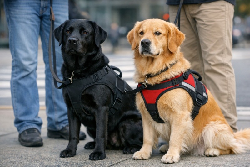 Labrador vs Golden Retriever in Service Work